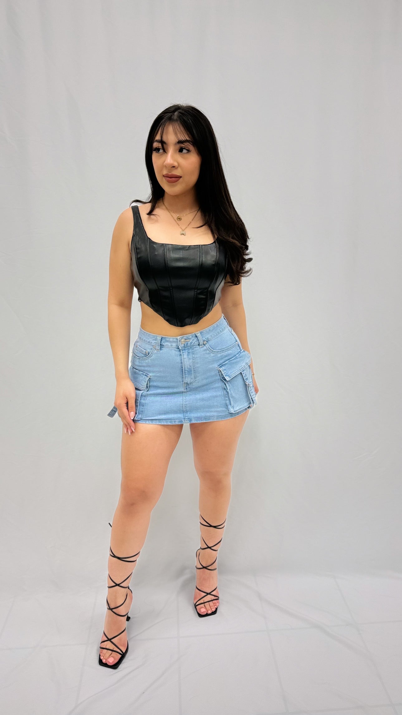 Bonita Denim Mini Skirt