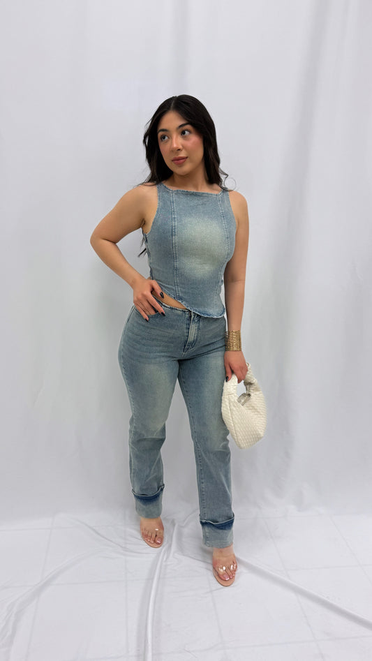 Salty Denim Pants